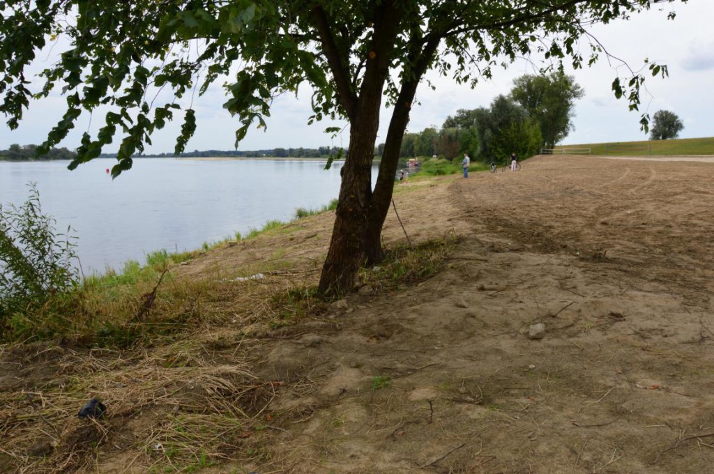 Miejska plaża w Ciechocinku - tydzień po Festiwalu Wisły