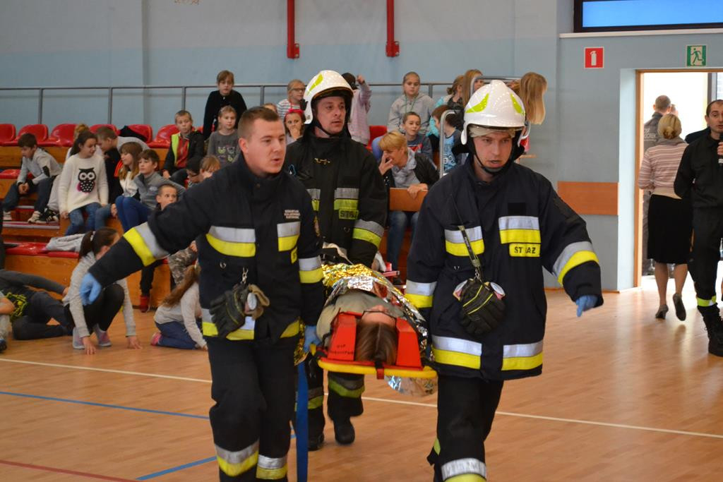 Katastrofa budowlana w SP 3 w Ciechocinku - ćwiczenia