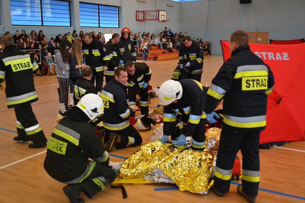 Katastrofa budowlana w SP 3 w Ciechocinku - ćwiczenia