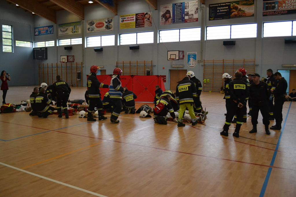 Katastrofa budowlana w SP 3 w Ciechocinku - ćwiczenia