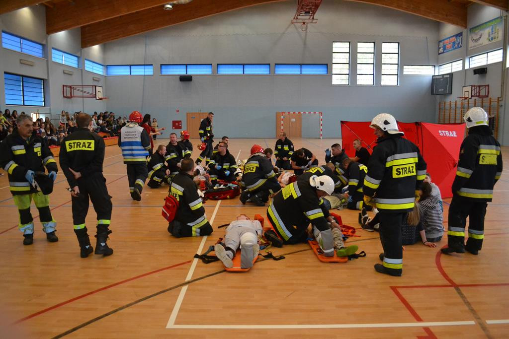 Katastrofa budowlana w SP 3 w Ciechocinku - ćwiczenia