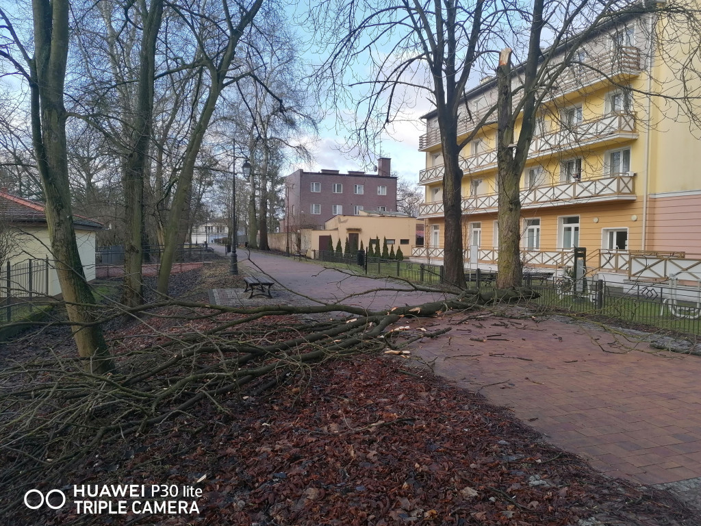 Ciechocinek po przejściu trąby powietrznej