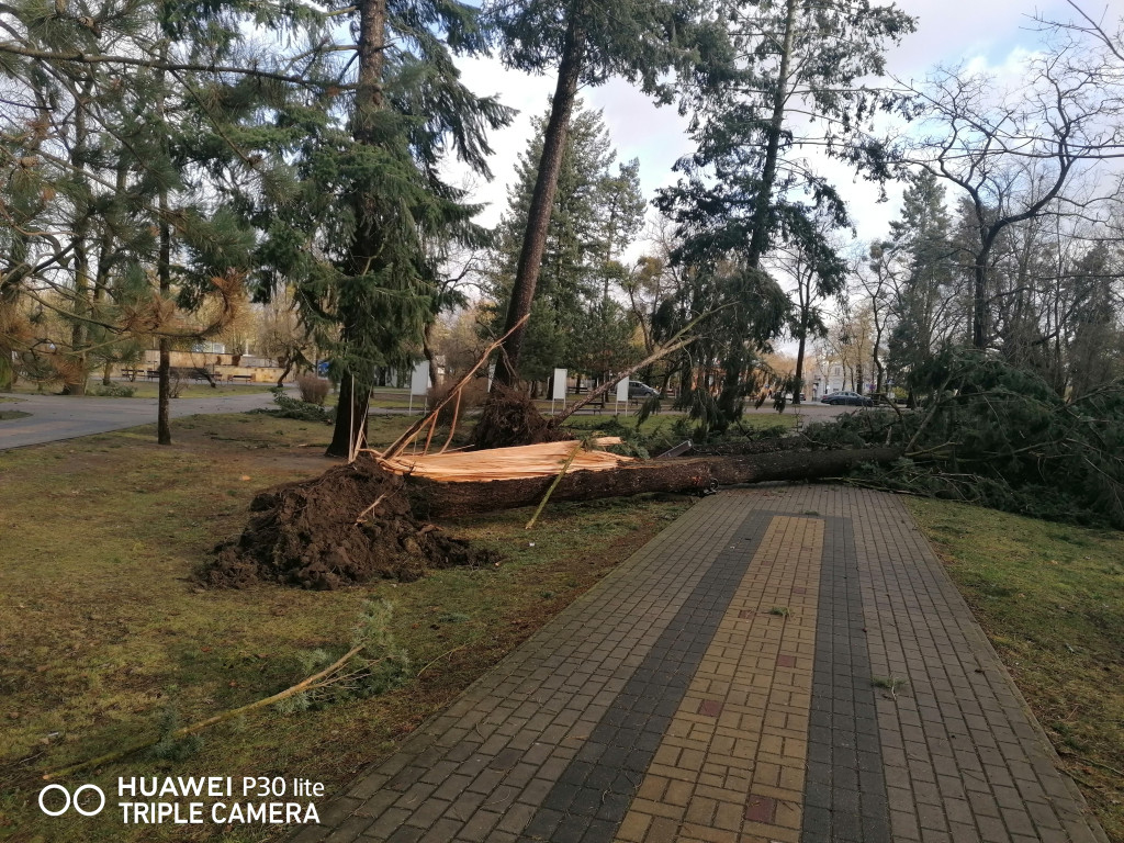 Ciechocinek po przejściu trąby powietrznej