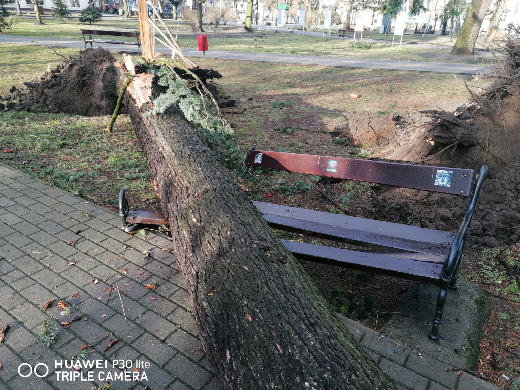 Ciechocinek po przejściu trąby powietrznej