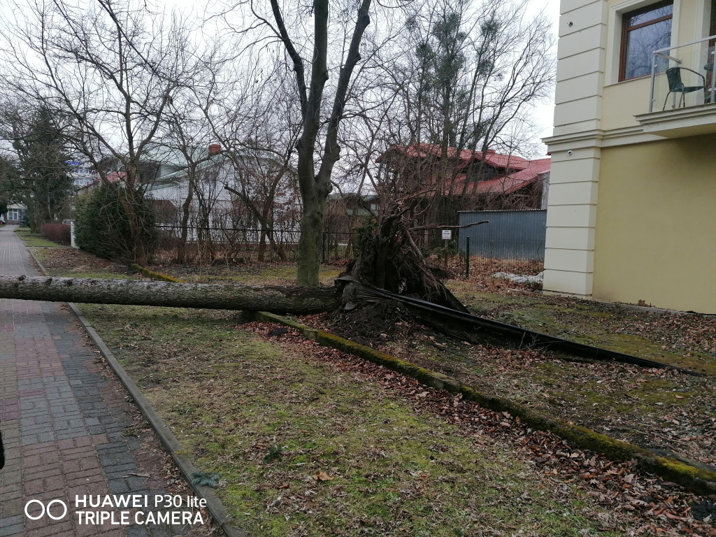 Ciechocinek po przejściu trąby powietrznej