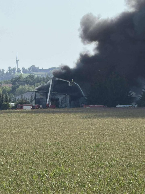 Pożar w Siarzewie pod Ciechocinkiem