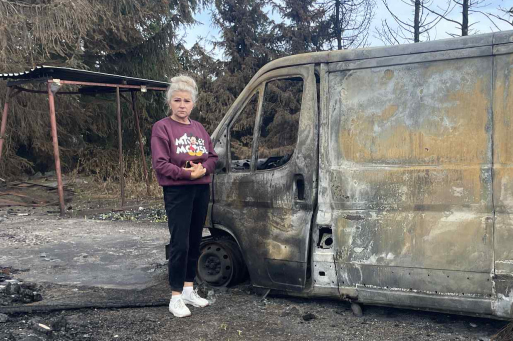 Skutki pożaru w Siarzewie