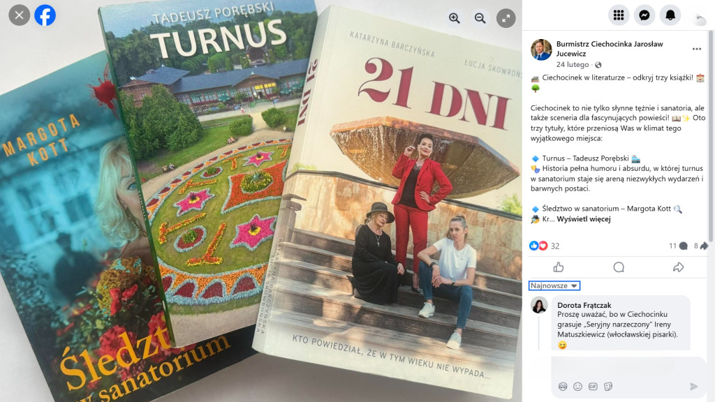 Historia książki o turnusie w uzdrowisku