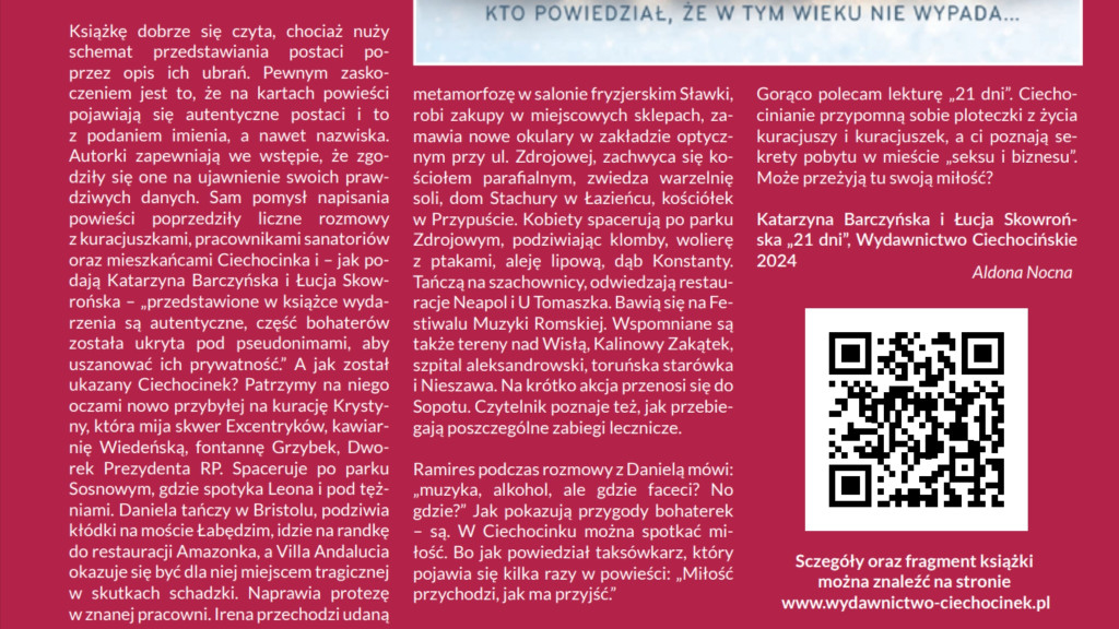 Historia książki o turnusie w uzdrowisku
