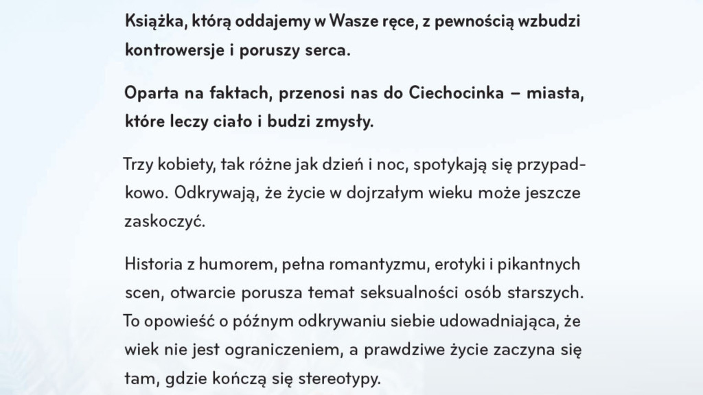 Historia książki o turnusie w uzdrowisku