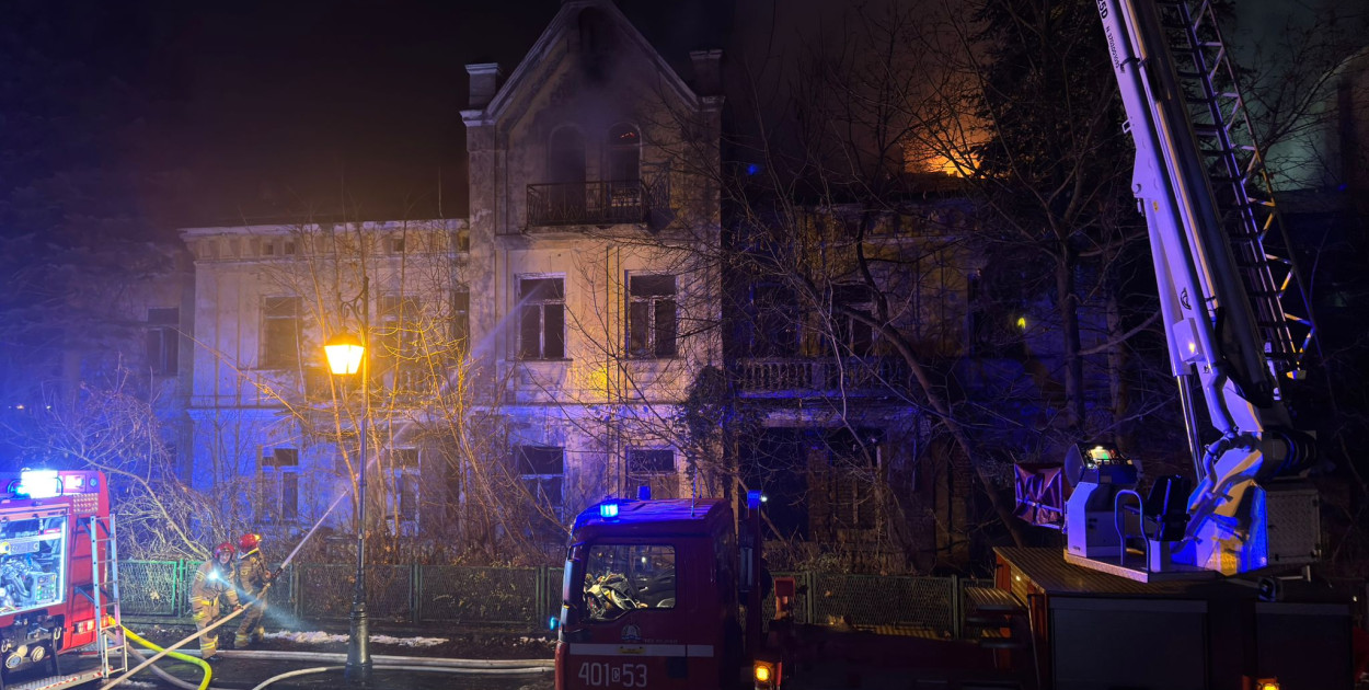 Ogromny pożar dawnego hotelu „Orbis\