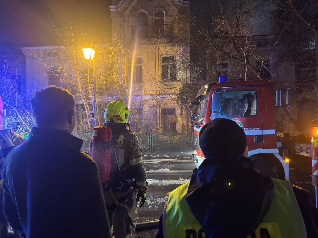 Ogromny pożar dawnego hotelu „Orbis\