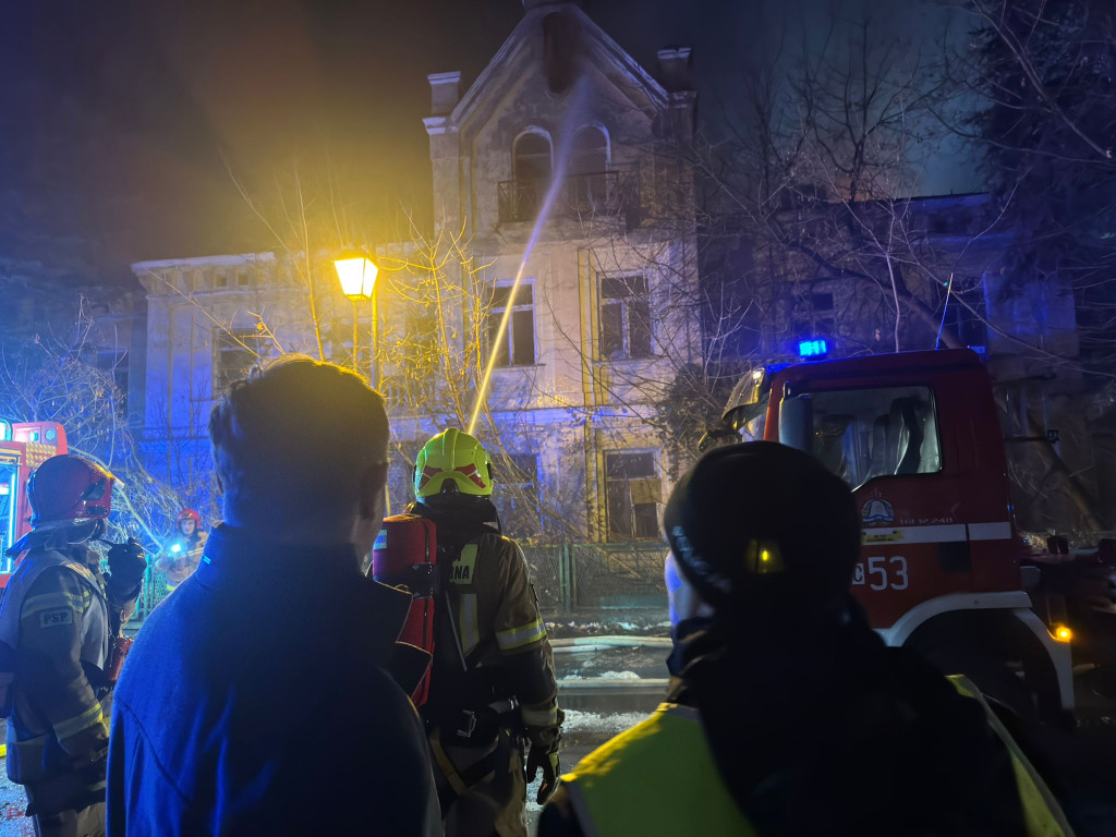 Ogromny pożar dawnego hotelu „Orbis\