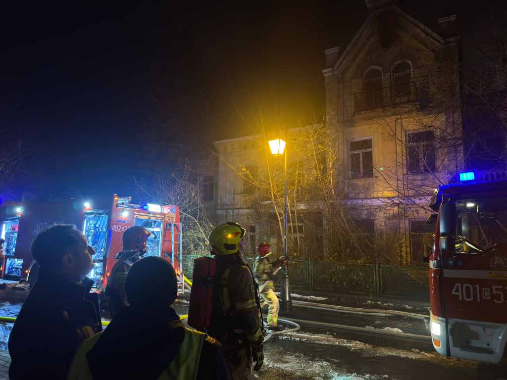 Ogromny pożar dawnego hotelu „Orbis\