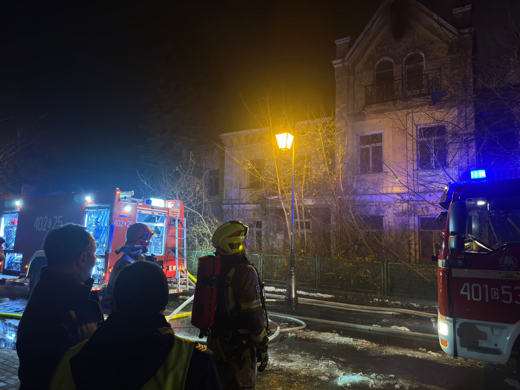 Ogromny pożar dawnego hotelu „Orbis\