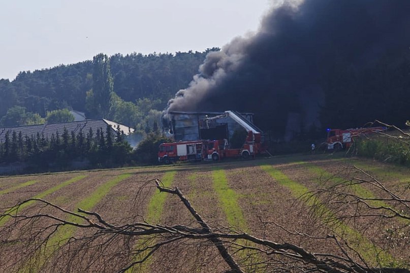 Pożar w Siarzewie pod Ciechocinkiem