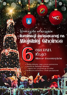 Uroczyste włączenie Iluminacji Świątecznych na Miejskiej Choince
