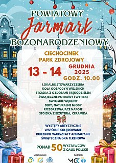 Powiatowy Jarmark Bożonarodzeniowy w Ciechocinku 2025