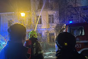 Fotorelacja/wideo: Pożar dawnego hotelu Orbis w Ciechocinku [aktualizacja]-14037