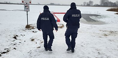 Ciechocinek. IMGW ostrzega a policja apeluje by nie wchodzić na lód-14309