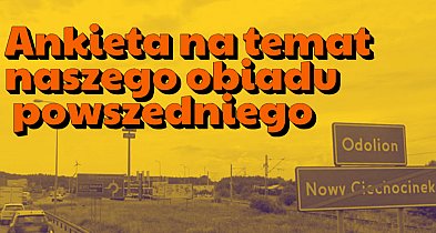 Ankieta o nawykach obiadowych mieszkańców w dni powszednie