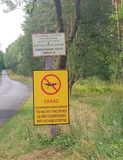 Droga przez poligon, z Aleksandrowa do Torunia przez Służewo zamknięta!-13617