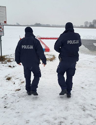 Ciechocinek. IMGW ostrzega a policja apeluje by nie wchodzić na lód
