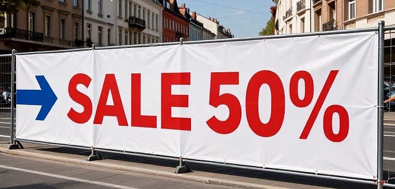 Flaga, baner i roll-up — kompletny outdoor dla małego biznesu