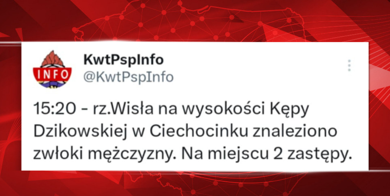Tragedia nad Wisłą w Ciechocinku – Informacja potwierdzona 